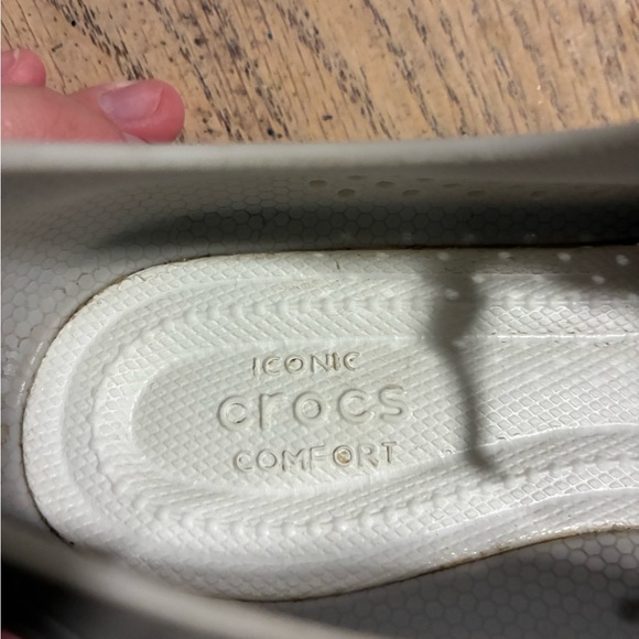CROCS Women's Gray Perforated Sneakers - Picture 3 of 5